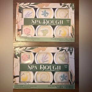 (2) Spa Dough Scented Dough Sets Of 6 Each Lemon Mint Rose Lav Vanilla Orange.